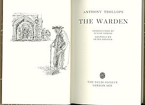 Image du vendeur pour Anthony Trollope, The Warden, First Novel in the Barsetshire Series. Folio Society 1976. Illustrated by Peter Reddick, Introduction by Julian Symons. 1st Thus. First Folio Society Printing. Handsome Binding. This Edition OP mis en vente par Brothertown Books