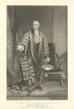 The Portrait of the Right Honourable William Wyndham Grenville Lord Grenville, Chancellor of the ...