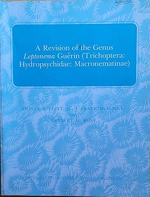 Image du vendeur pour A Revision of the Genus Leptonema Guerin ( Trlchoptera: Hydropsychidae: Macronematmae) mis en vente par Moneyblows Books & Music