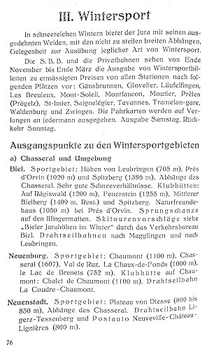 Bild des Verkufers fr Wanderungen im Jura unter spezieller Bercksichtigung der Hhenwege und des Jurakartenwerkes 1:50 000. Bearbeitet von E.Champion. Herausgegeben von Schweizerischen Juraverein. zum Verkauf von Antiquariat Gerber AG, ILAB/VEBUKU/VSAR