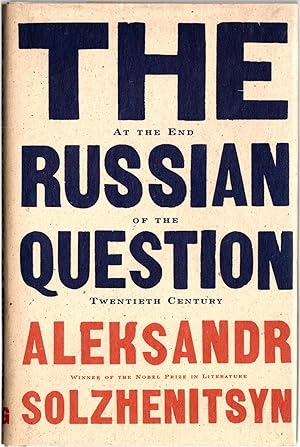 Seller image for The Russian Question at the End of the Twentieth Century: Toward the End of the Twentieth Century for sale by Mom's Resale and Books