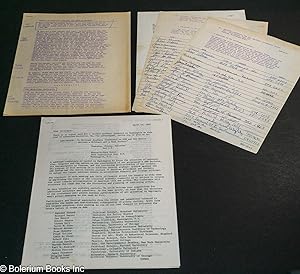 Tiny lot of late 60s activism, including, first, a program : Dear Colleague: There is an urgent n...