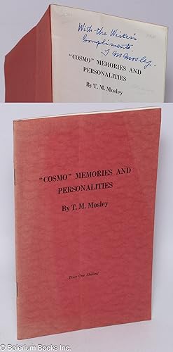 Seller image for "Cosmo" memories and personalities for sale by Bolerium Books Inc.
