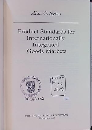 Immagine del venditore per Product Standards for Internationally Integrated Goods Markets venduto da books4less (Versandantiquariat Petra Gros GmbH & Co. KG)