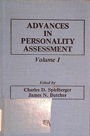 Bild des Verkufers fr Advances in Personality Assessment: Volume 1. zum Verkauf von books4less (Versandantiquariat Petra Gros GmbH & Co. KG)