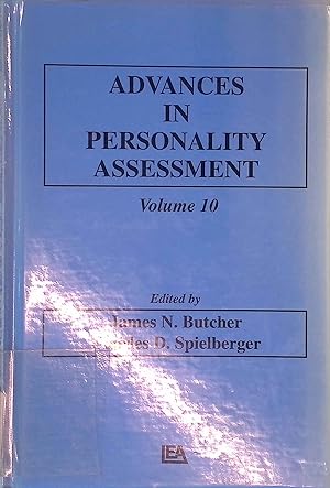 Bild des Verkufers fr Advances in Personality Assessment: Volume 10 zum Verkauf von books4less (Versandantiquariat Petra Gros GmbH & Co. KG)