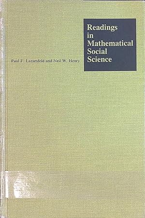 Image du vendeur pour Readings in Mathematical Social Science. mis en vente par books4less (Versandantiquariat Petra Gros GmbH & Co. KG)