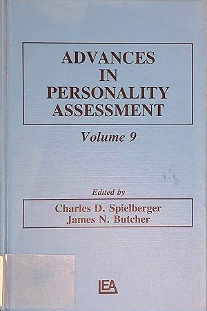 Bild des Verkufers fr Advances in Personality Assessment: Volume 9 zum Verkauf von books4less (Versandantiquariat Petra Gros GmbH & Co. KG)