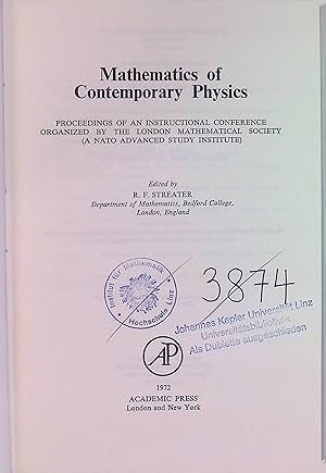 Bild des Verkufers fr Mathematics of Contemporary Physics London Mathematical Society Monographs zum Verkauf von books4less (Versandantiquariat Petra Gros GmbH & Co. KG)