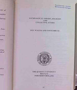 Seller image for Sociological Theory, Religion and Collective Action. for sale by books4less (Versandantiquariat Petra Gros GmbH & Co. KG)