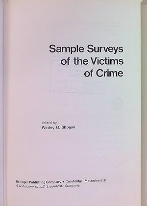 Image du vendeur pour Sample Surveys of the Victims of Crime mis en vente par books4less (Versandantiquariat Petra Gros GmbH & Co. KG)