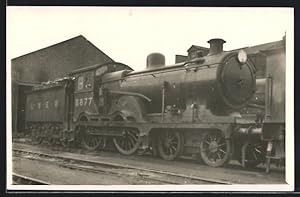 Postcard Englische Eisenbahn-Lokomotive mit Nr. 8877 der LNER