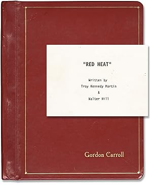 Red Heat (Original screenplay for the 1988 film, presentation copy belonging to producer Gordon C...