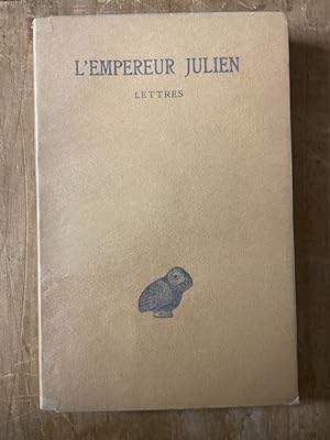 Bild des Verkufers fr Lettres de L'Empereur Julien, Oeuvres compltes Tome I, 2me Partie zum Verkauf von Librairie des Possibles