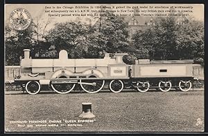 Postcard Englische Eisenbahn, Lokomotive No. 2054 der London, North Western Railway