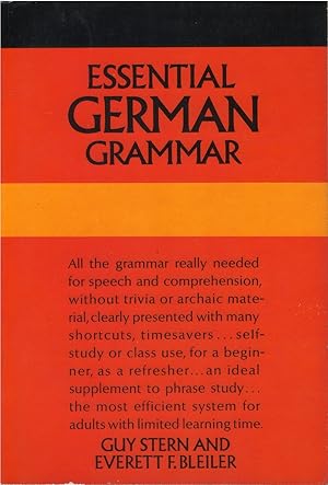 Imagen del vendedor de Essential German Grammar a la venta por The Haunted Bookshop, LLC