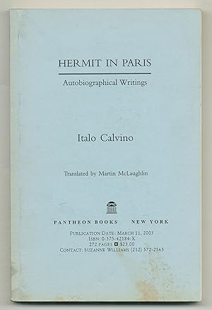 Seller image for Hermit in Paris: Autobiographical Writings for sale by Between the Covers-Rare Books, Inc. ABAA