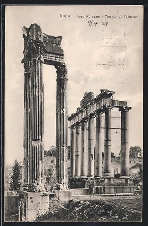 Immagine del venditore per Ansichtskarte Roma, Foro Romano, Tempio di Saturno venduto da Bartko-Reher