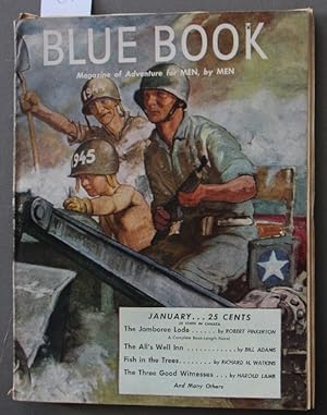 Bild des Verkufers fr BLUE BOOK (Bedsheet Size Pulp Magazine). January 1945; -- Volume 80 #3 The Jamboree Lode by Robert Pinkerton; WWII Soldier Cover zum Verkauf von Comic World