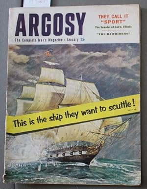 Seller image for ARGOSY Adventure Magazine January 1954 Clymer Kuhn Bingham Frazee Pratt Atlee for sale by Comic World