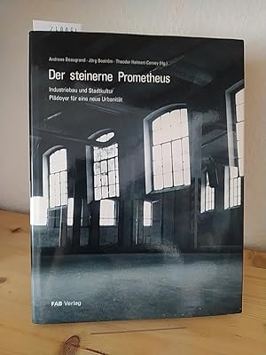 Bild des Verkufers fr Der steinerne Prometheus. Industriebau und Stadtkultur. Pldoyer fr eine neue Urbanitt. Historische und fotografische Darstellung der Industriearchitektur in Herford mit Vorschlgen fr ein kulturelles Zentrum in einem Industriebau der Jahrhundertwende. [Herausgegeben von Andreas Beaugrand, Jrg Bostrm und Theodor Helmert-Corvey]. (= Herforder Forschungen, Band 3). zum Verkauf von Antiquariat Kretzer