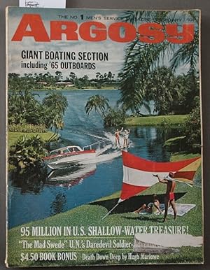 Seller image for ARGOSY February 1965 Marlowe Boating Suskind Mad Swede Bob McGinnis Hooks Bikers for sale by Comic World