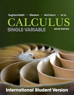 Bild des Verkufers fr Calculus: Single Variable, International Student Version zum Verkauf von WeBuyBooks