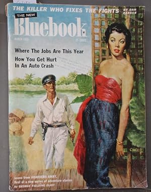 Seller image for BLUE BOOK March 1955 (Bluebook Pulp Magazine) Tell It on the Drums Robert W. Krepps // Boarders Away! (Cover Story) by George Fielding Eliot;. for sale by Comic World