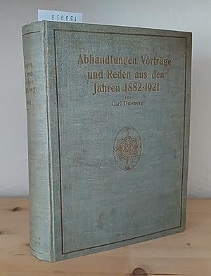 Seller image for Abhandlungen, Vortrge und Reden aus den Jahren 1882-1921. [Von Carl Duisberg]. Herausgegeben zu seinem 60. Geburtstage vom Aufsichtsrat und Direktorium der Farbenfabriken vorm. Friedr. Bayer. for sale by Antiquariat Kretzer