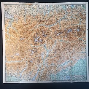 Seller image for Uebersichts - Karte der Ostalpen, Westliches Blatt. Mastab 1:500 000 for sale by ANTIQUARIAT Franke BRUDDENBOOKS
