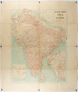Road Map of India and Burma.