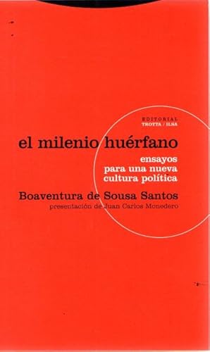 Seller image for El milenio hurfano. Ensayos para una nueva cultura poltica . for sale by Librera Astarloa