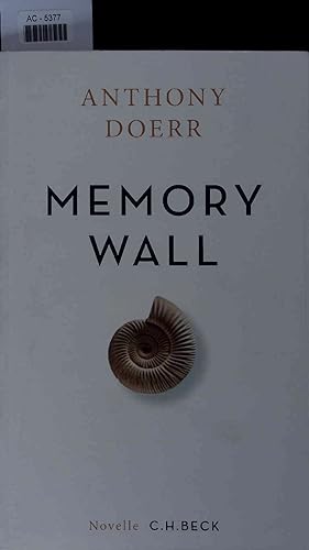 Seller image for Memory Wall. for sale by Antiquariat Bookfarm