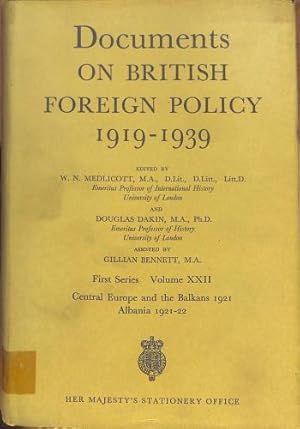 Immagine del venditore per Central Europe and the Balkans, 1921: Albania, 1921-22: 1st Series, v. 22 (Documents on British foreign policy, 1919-39. 1st series, 22) venduto da WeBuyBooks