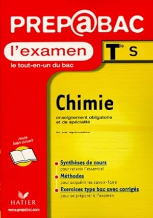 Prep@bac l'examen - chimie Terminale S arcom - Jean-Fran ois Le Mar chal