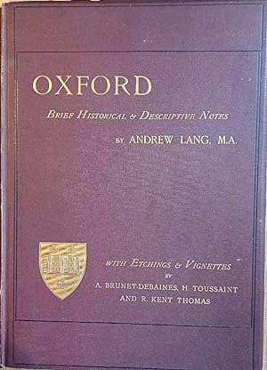 Seller image for OXFORD Brief Historical and Descriptive Notes for sale by Douglas Books