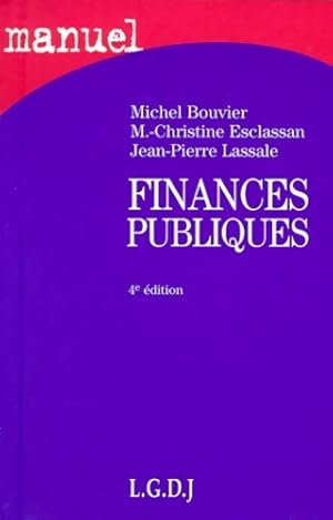 Bild des Verkufers fr Finances publiques - Jean-Pierre Lassale zum Verkauf von Book Hmisphres