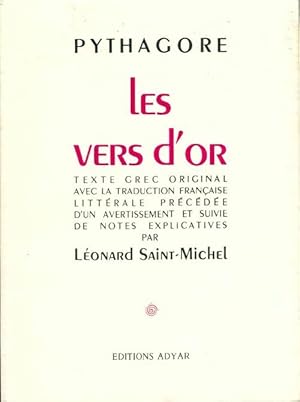 Image du vendeur pour Les vers d'or - Pythagore mis en vente par Book Hmisphres