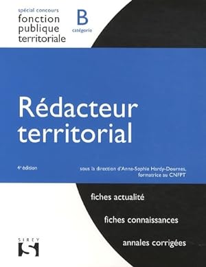 Seller image for R?dacteur territorial. Cat?gorie B - 4e ?d. - Anne-Sophie Hardy-Dournes for sale by Book Hmisphres