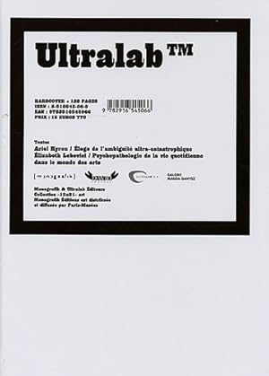 Bild des Verkufers fr Ultralab Samaran 2 : Catalogue 2 - Ultralab zum Verkauf von Book Hmisphres