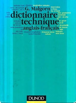 Seller image for Dictionnaire technique - anglais / fran?ais : Anglais / fran?ais - Guy Malgorn for sale by Book Hmisphres