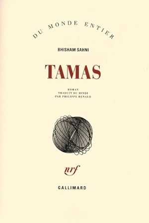 Bild des Verkufers fr Tamas - BHisham Sahni zum Verkauf von Book Hmisphres