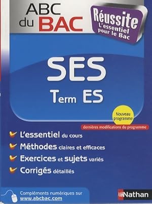 ABC du BAC R?ussite SES Term ES - Delphine De Chouly