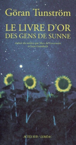 Livre d or des gens de sunne - Göran Tunström