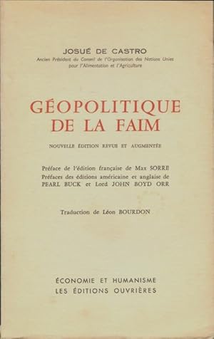 Géopolitique de la faim - Josué De Castro