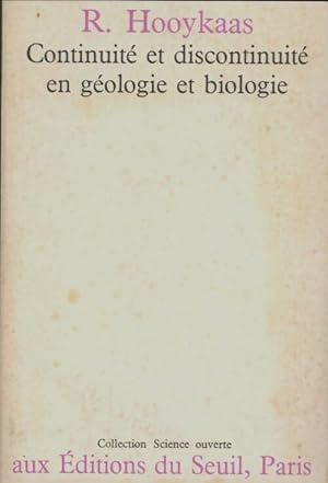 Imagen del vendedor de Continuit? et discontinuit? en g?ologie et biologie - R Hooykaas a la venta por Book Hmisphres