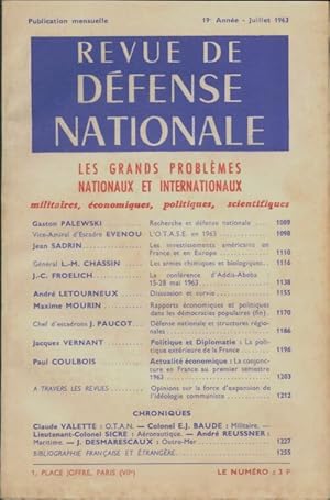 Revue de d?fense nationale Juillet 1963 - Collectif