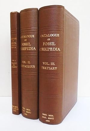 Bild des Verkufers fr Catalogue of Fossil Cirripedia in the Department of Geology. Vols. I-III. zum Verkauf von C. Arden (Bookseller) ABA