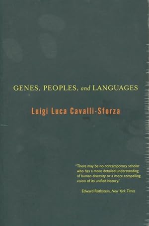Bild des Verkufers fr Genes Peoples and Languages - Luigi Luca Cavalli-Sforza zum Verkauf von Book Hmisphres