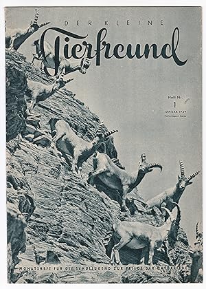 Der kleine Tierfreund. Heft Nr. 1, Januar 1959, Postverlagsort Mainz. Monatsheft für die Schuljug...